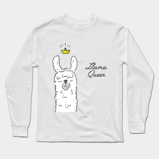 Llama queen Long Sleeve T-Shirt